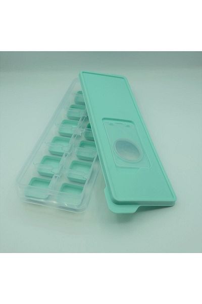 Gondol Plastik Afife Home Gondola Silicone Square Press Removable Non-Stick Ice Box Ice Mold Mixed Color 2 Pieces