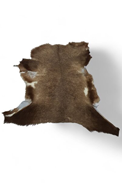 Ottoman Pouffe Hakiki Gerçek Deri Koyun Postu 74x55cm (046) Dana Inek Posteki...
