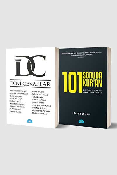 İstanbul Yayınevi Dini Cevaplar 101 Soruda Kur’an 2 Kitap Set Emre Dorman