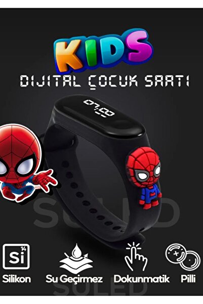 EMİN ENSAR HOME Akıllı Çocuk Kol Saati Güvenli Led Su Geçirmez Silikon Dokunm...