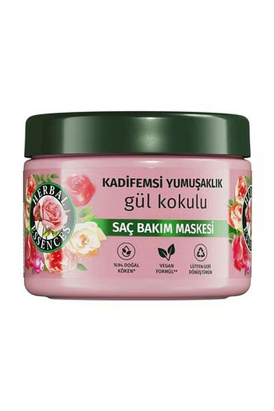 Herbal Essences قناع مخملي 300 مل - خلاصة الورد والنعومة