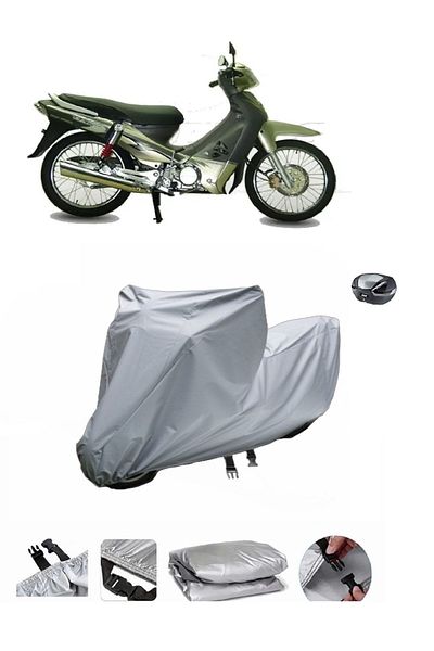wovex Modenas Kırıss 125 - Motorcycle Tarpaulin and Rear Bag Compatible