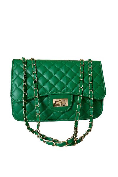 Butik Black Gold Chain Stylish Women's Shoulder Bag