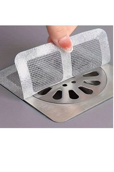 İndirimKap 10 Pieces Drain Sealer Dust Holder - Self-Adhesive Drain Cover
