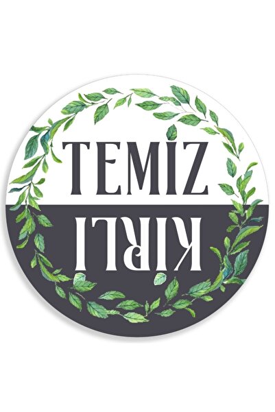 Kabajur Kirli Temiz Bulaşık Makinesi Magneti Mutfak Dekorasyonu