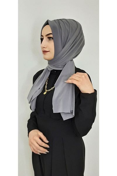 erasra class Gathered Ready Shawl Gray Color