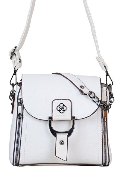 SENNA Geantă Crossbody Motto ALB