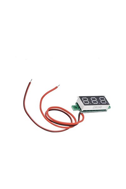 Koodmax 0.28'' Inch Dc 0-100V Mini Digital Voltmetre 3 Kablolu - Mavi Led