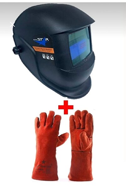 Melzohome MAXSTAR OTOMATİK KARARAN KAYNAK MASKESİ GÖZLÜĞÜ + KAYNAKÇI ELDİVENİ...