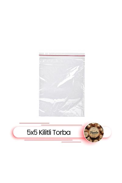 FİGANLAR Thick Ziplock Bag 5x5 Cm 200 Pieces Ziplock Refrigerator Bag Transparent Ziplock Bag Ziplock Storage