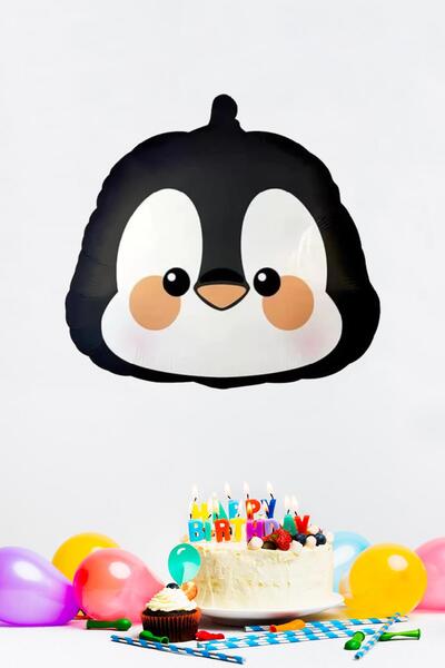 PEKSHOP بالون فويل رأس البطريق - بالون البطريق