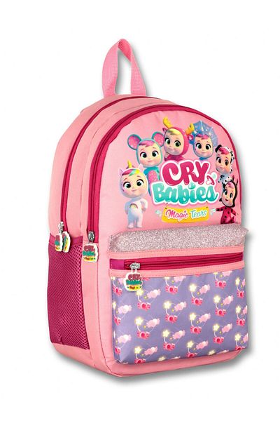 ÜMİT ÇANTA Pink Glitter Girl's Primary School Backpack - Cry Babies Fantasy