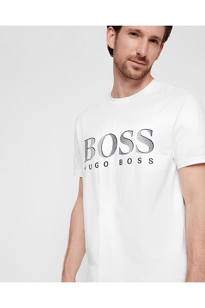Hugo by Hugo Boss Logo Printed White T-shirt