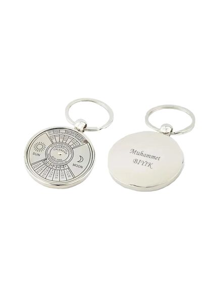 PİGADO Isme Kişiye Özel 50 Yıllık Takvim Gösteren Anahtarlık Yılbaşı Hediyesi