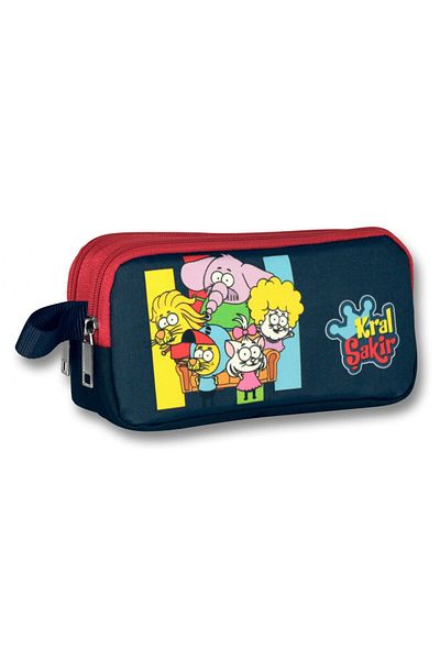 ÜMİT ÇANTA Boy's King Şakir Thermal Insulated Lunch and Pencil Bag Set for Friends