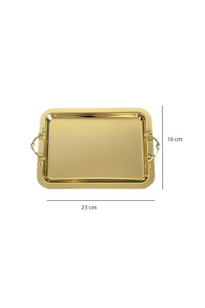 EVSTYLE Gold Rectangular Presentation Tray (Titanium Coated)