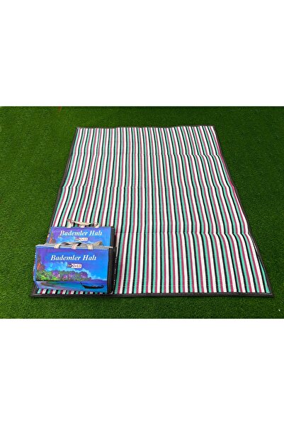 bademlerhali Plaj Kamp Piknik Bahçe Halısı Katlanabilir Balkon Teras Hasır Ha...