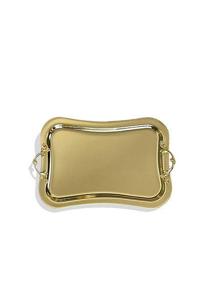 EVSTYLE Gold Colored Rectangular Presentation Top - Titanium Plated, Curved Edge