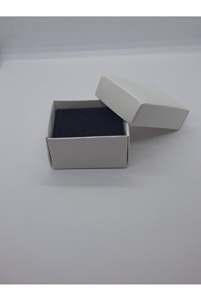 Genel Markalar Karton İçi Süngerli Ekonomik'BEYAZ' (10 ADET)Takı Saklama ve Hediye Kutusu(5,5 cm x 3 cm x 4 cm)