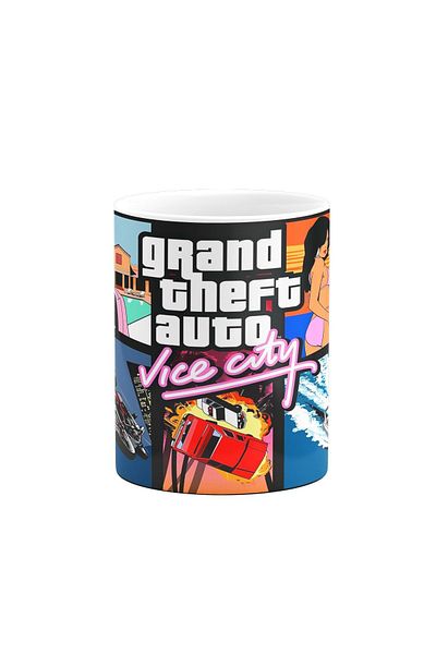 remonz كوب بورسلين مطبوع بتصميم خاص للاعبين Gta Vice City V2