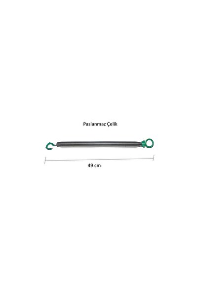 Drop Pilates Reformer Paslanmaz Çelik Taşıyıcı - Kızak Yayı Yeşil Yay 49 Cm (...
