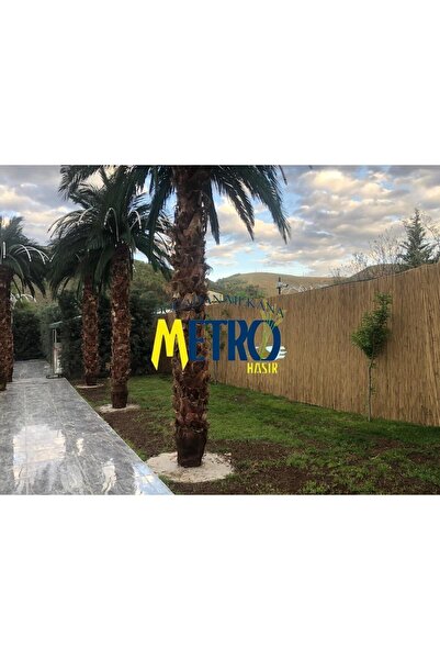 Doğadan Mekana Metrohasır 0,80 Cm X 6,00 Cm Doğal Kamış Hasır Çit Doğal Bambu...