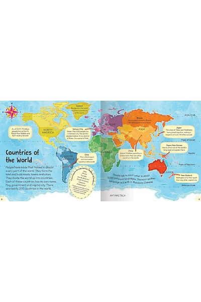 Penguin Books First Atlas - 20 Great and One Lightweight World Map for Your Movement Tracks Included