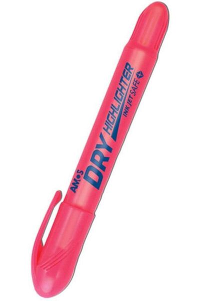 Amos Dry Highlighter Highlighter Pink 12 Pack