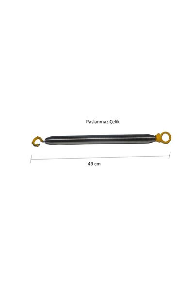 Drop Pilates Reformer Paslanmaz Çelik Taşıyıcı - Kızak Yayı Sarı Yay 49 Cm (1...