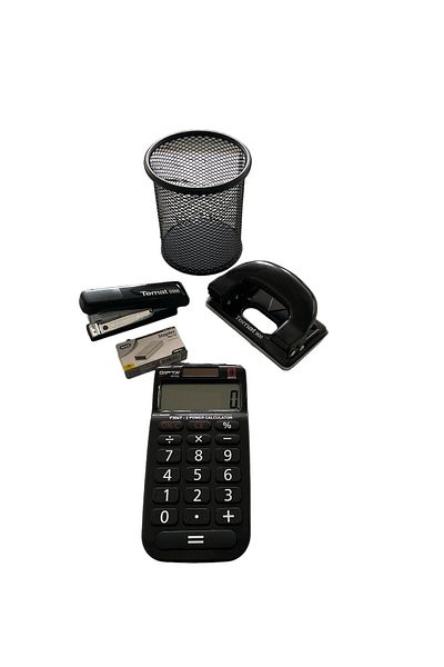 Gıpta Black Office Set - 5 Pieces
