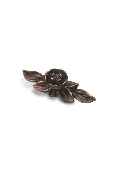 ETİR Gül Dekoratif Country Düğme Kulp Antik Sarı