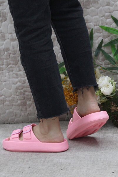 Mehmet Mete EZ0095 Lightweight and Flexible Women's Slippers - For Beach, Sea, Pool