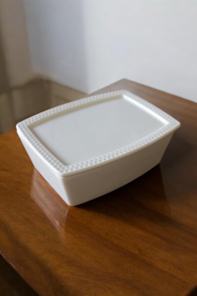 ALBETTO Breakfast Porcelain Sugar Bowl with Lid and Jam Bowl - 23986