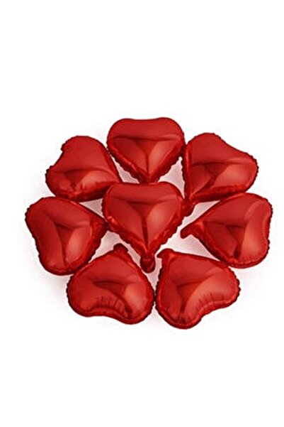 Baloncum Kırmızı Kalp Mini Shape Folyo Balon 6 Adet