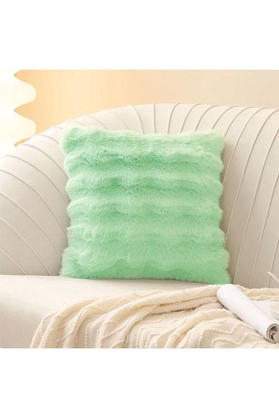 BALADI HOME Pernă groasă de iepure de pluș - 41x41 cm, îmbinare pe o parte, 1 bucată