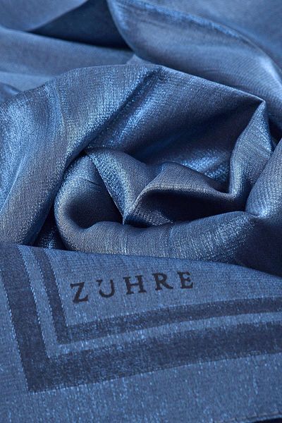 Zühre Φουλάρι ZÜHRE Princess 0107 - Μαύρο και Μπλε