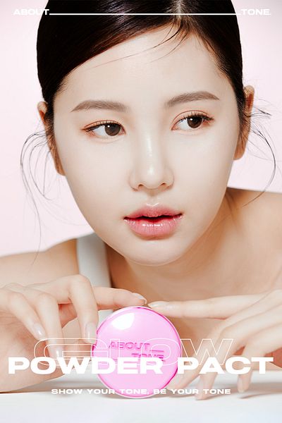 ABOUT TONE Natural Toning Peach Powder - ABOUT TONE Glow Powder Pack