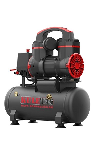 Kuletaş Premium 9 Litre Sessiz Yağsız Hava Kompresörü 1,4 Hp (italyan Tasarım)