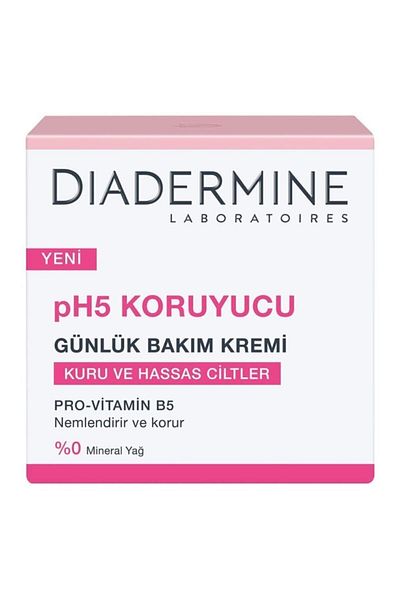 Diadermine Ph5 50 Ml Daily Protective Care Cream - Provitamin B5 for Dry and Sensitive Skin