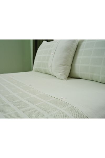 Doqu Home طقم غطاء لحاف فردي من بيكيه جلوريا - أخضر