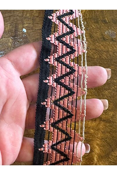 Gönülden Tasarım 4 CM široka pletena vezena traka za šivenje odjeće - 1 metar