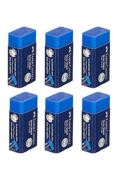 Faber Castell 6 Pack Blue Exam Eraser Exam Eraser -187170