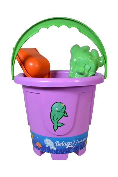 Temel Purple Children's Toy Bucket Set