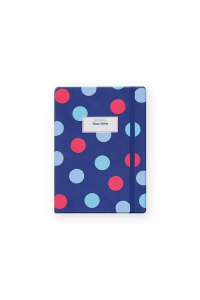 KESKİN COLOR نقاط البولكا العصرية من فيكتوريا جورنالز مقاس 14x20 - أزرق