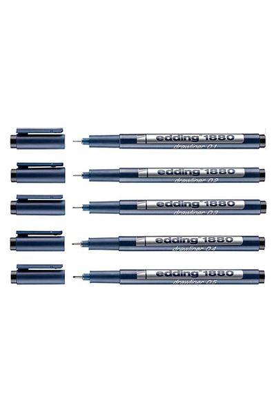 Edding Technical Drawing Pen Set of 5