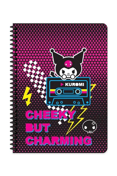 KESKİN COLOR Kuromi 80 Sheets Cardboard Cover Notebook - Set of 2 3