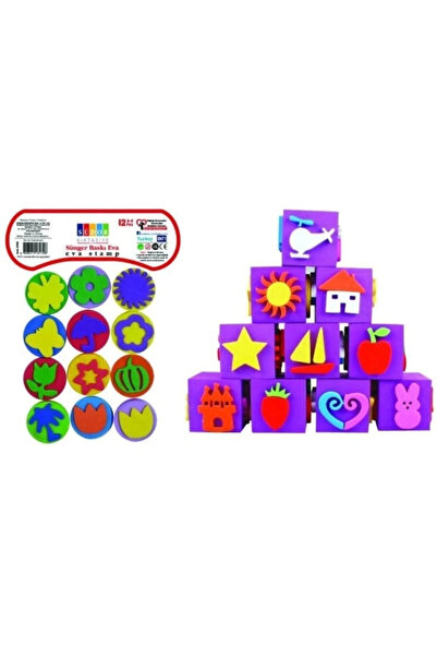 Mahi Max 12'li Eva Baskı Südor + 3 Adet Eva Küp Baskı