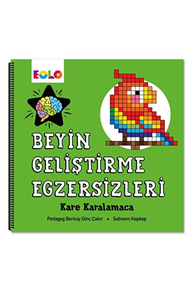Eolo Yayıncılık Beyin Geliştirme Egzersizleri – Kare Karalamaca 16x16 cm