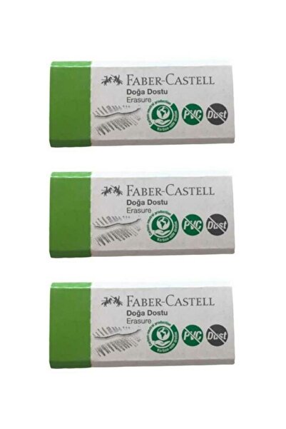 Faber Castell فابر كاستل صديق للبيئة - ممحاة صغيرة، خالية من الغبار PVC، مجمو...