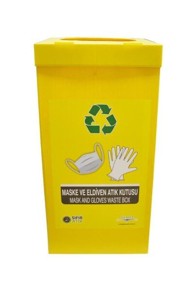 Temel Eldiven Ve Maske Atık Kutusu - Geri Dönüşüm Kutusu